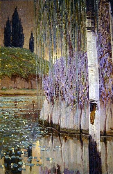 Paysage avec arbres, 1917 - Teodoro Wolf Ferrari